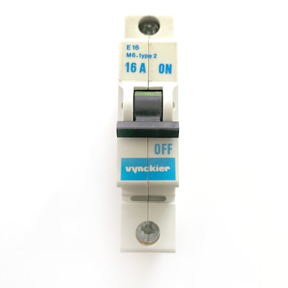 GEC Vynckier E16 M6 16A 16 Amp MCB Circuit Breaker Type 2